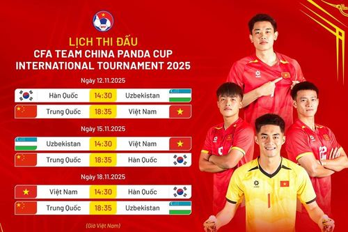 Lịch thi đấu của U22 Việt Nam tại Panda Cup 2025