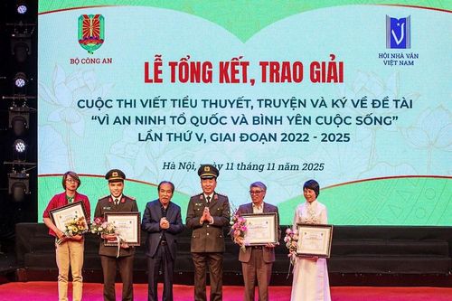 3 tiểu thuyết đoạt giải A Cuộc thi viết 'Vì an ninh Tổ quốc và bình yên cuộc sống lần thứ V'