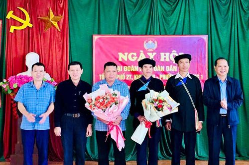 Ngày hội Đại đoàn kết toàn dân tộc tại tổ 27 Khuổi My, phường Hà Giang 1