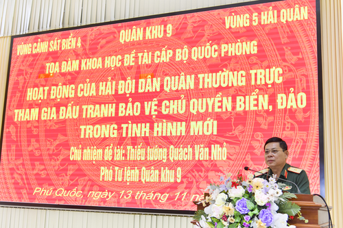 Hải đội Dân quân thường trực đấu tranh bảo vệ chủ quyền biển, đảo trong tình hình mới