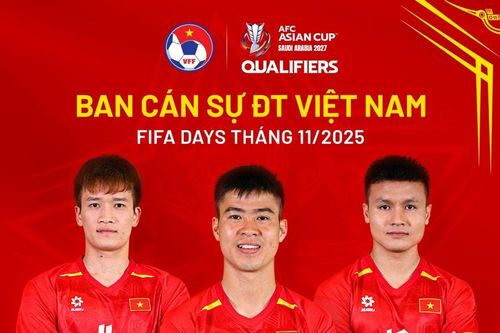 Ban cán sự mới của đội tuyển Việt Nam trước trận đấu với Lào