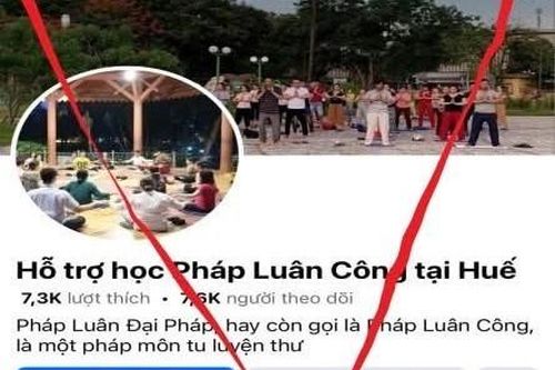 Cảnh báo hoạt động Pháp luân công tại các địa điểm công cộng ở Huế