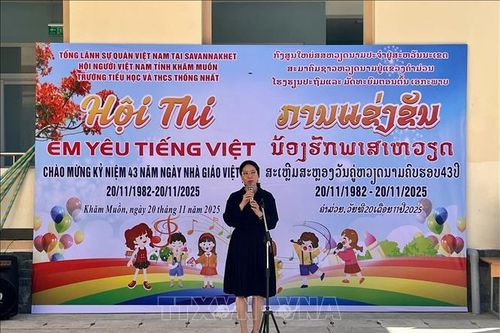 Hội thi 'Em yêu tiếng Việt' lan tỏa và tôn vinh tiếng Việt tại Lào