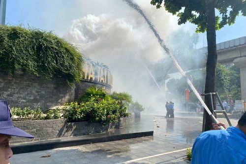 Tòa nhà Thiên niên kỷ thực tập phương án chữa cháy và cứu nạn, cứu hộ