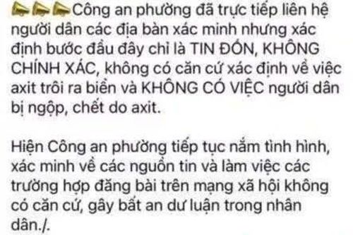 Đắk Lắk: Thông tin 10 người chết do dính axít khi lặn vớt tôm hùm là tin giả
