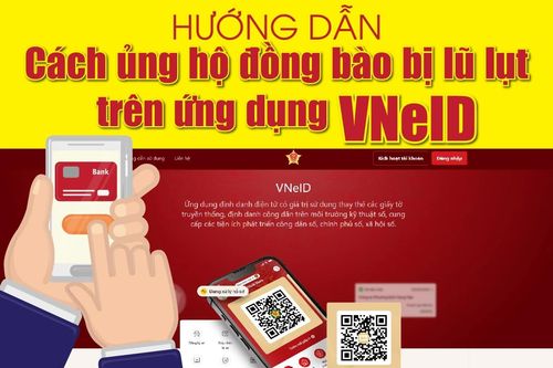 Hướng dẫn cách ủng hộ đồng bào bị lũ lụt trên ứng dụng VNeID