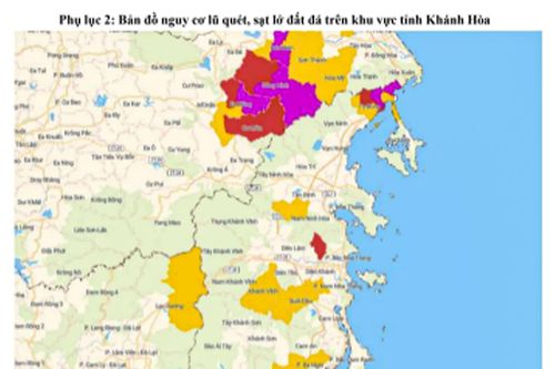 Lũ sông Dinh Ninh Hòa giảm chậm