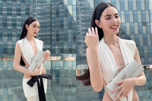 'Ma nữ đẹp nhất Thái Lan' Mai Davika diện váy khoét sâu táo bạo
