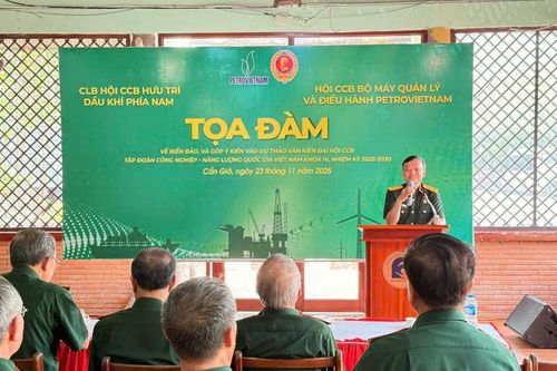 Hội CCB Bộ máy QL&ĐH Petrovietnam tổ chức về nguồn và tọa đàm chuyên đề biển đảo tại khu vực phía Nam