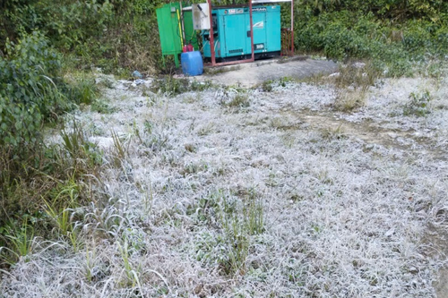 Nhiệt độ dưới 0°C, băng giá xuất hiện tại Na Ngoi (Nghệ An)