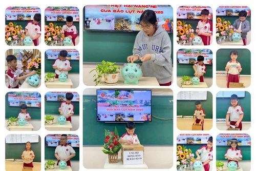 Học sinh một trường học ở Đắk Lắk ủng hộ hơn 550 triệu cho trường vùng bão lũ