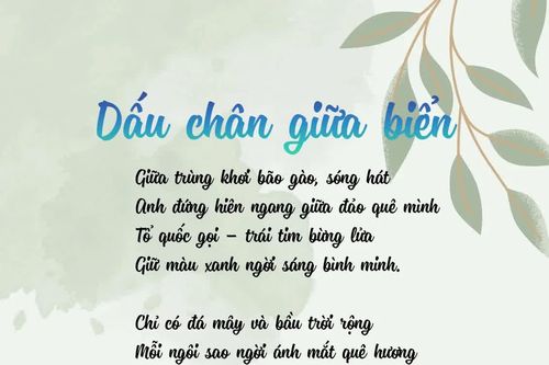 Dấu chân giữa biển