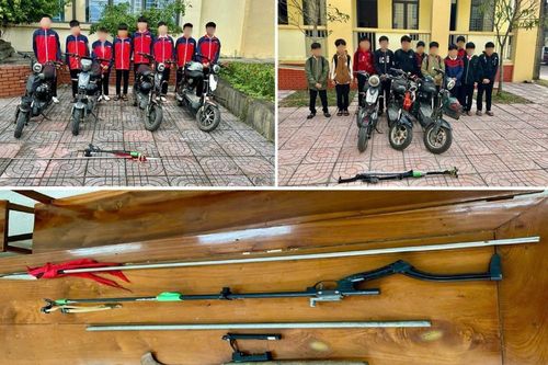20 học sinh lớp 7 mang hung khí để đánh nhau vì mâu thuẫn trên mạng