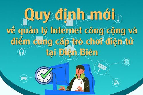 (Infographic) Quy định mới về quản lý Internet công cộng và điểm cung cấp trò chơi điện tử tại Điện Biên