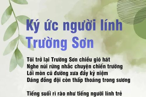 Ký ức người lính Trường Sơn