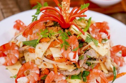 Cách làm gỏi củ hủ dừa tôm thịt đơn giản