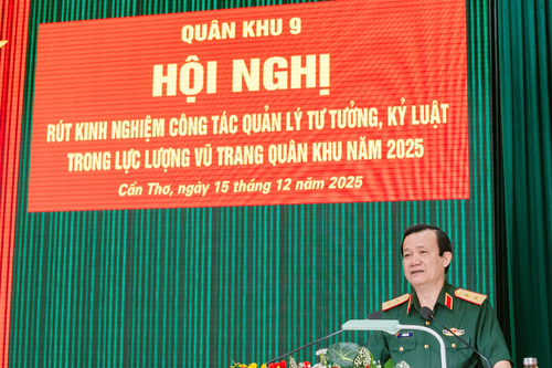 Quân khu 9: Công tác quản lý tư tưởng, kỷ luật có bước chuyển biến rõ rệt