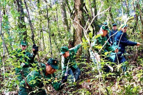 Tuần tra bảo đảm an ninh trật tự khu vực biên giới Việt Nam - Lào