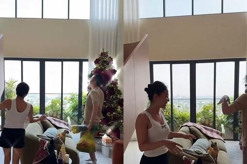 Cận cảnh căn hộ thông tầng của Văn Mai Hương