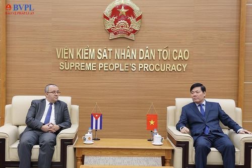 Lãnh đạo VKSND tối cao tiếp Phó Đại sứ Cuba tại Việt Nam