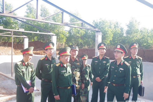 Huy động tối đa nhân lực, bảo đảm tiến độ thi công thao trường huấn luyện tại Đắk Lắk