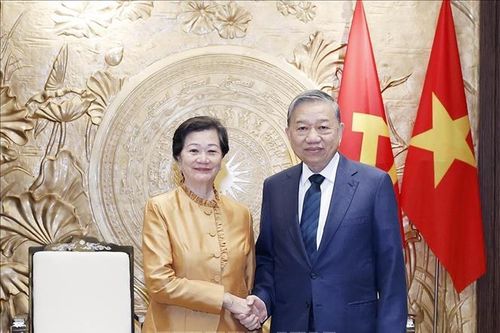 Tổng Bí thư Tô Lâm tiếp Đại sứ Vương quốc Campuchia đến chào từ biệt