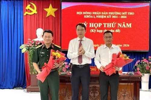 Đồng chí Lê Quốc Cường giữ chức Chủ tịch Ủy ban nhân dân phường Mỹ Tho