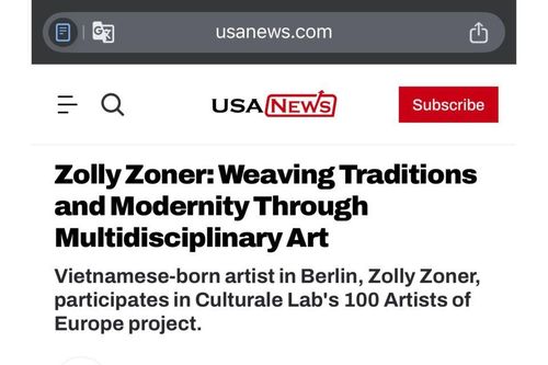 Nghệ sĩ Việt Zolly Zoner được vinh danh trong dự án '100 nghệ sĩ đương đại châu Âu'