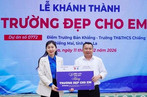 Tỉnh Đoàn Sơn La khánh thành lớp học trên bản khó khăn