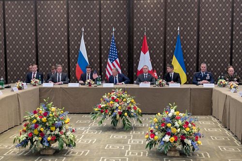 Kết thúc ngày đầu hòa đàm Nga - Ukraine tại Geneva