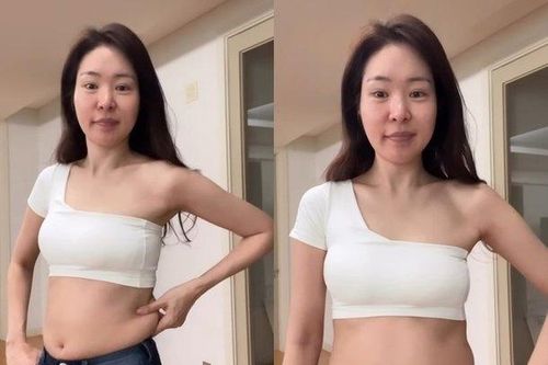Nữ diễn viên 'khoe' tăng cân sau Tết