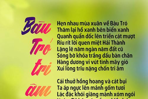 Bàu Tró tri âm