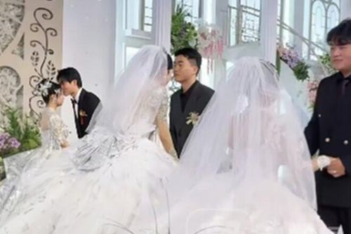 Anh em sinh ba cưới cùng ngày gây sốt mạng xã hội