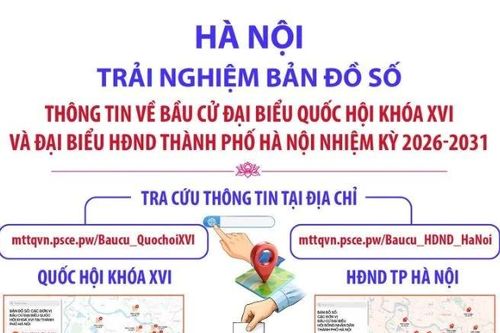 Hà Nội: Trải nghiệm bản đồ số thông tin về bầu cử đại biểu Quốc hội và HĐND