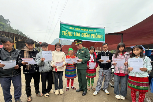Tuyên Quang: Tuổi trẻ Đồn Biên phòng Sơn Vĩ sôi nổi Tháng Thanh niên