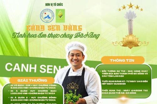 Đầu bếp chay tranh tài tại 'Cánh Sen Vàng 2026'