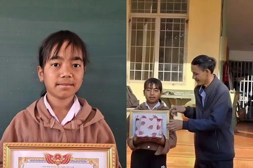 Gia Lai: Tuyên dương học sinh lớp 6 nhặt được của rơi trả lại người mất