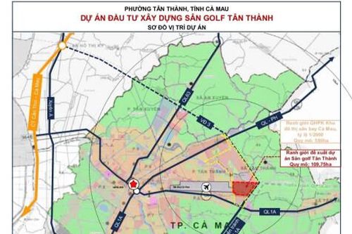 Cà Mau chấp thuận chủ trương đầu tư sân golf đầu tiên