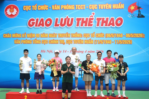 Bế mạc Giao lưu thể thao chào mừng kỷ niệm 80 năm Ngày truyền thống 3 cơ quan thuộc Tổng cục Chính trị
