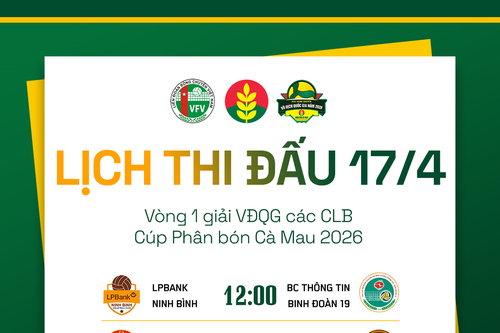 Lịch thi đấu bóng chuyền vô địch quốc gia hôm nay (17-4)