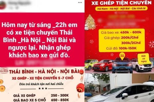 Sẽ phạt tới 14 triệu đồng, trừ 6 điểm bằng lái với lái xe ghép, xe tiện chuyến chở khách trá hình?