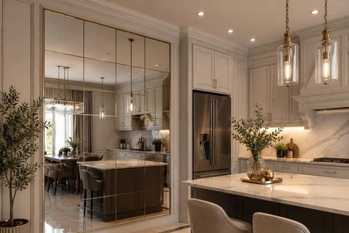 Vì sao không nên tùy tiện đặt gương trong bếp?