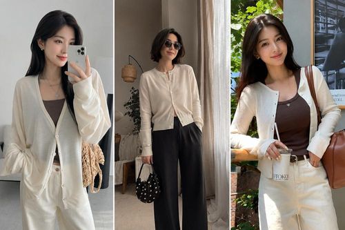 Áo cardigan mỏng trở thành 'vũ khí' chống nắng được yêu thích mùa hè