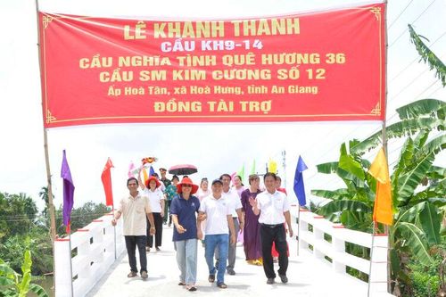 Xã Hòa Hưng khánh thành cầu KH9-14