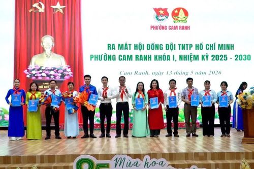 Phường Cam Ranh kỷ niệm 85 năm Ngày thành lập Đội Thiếu niên Tiền phong Hồ Chí Minh