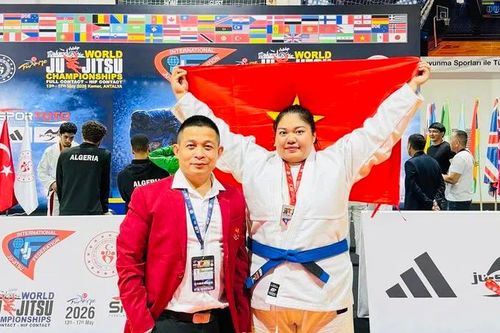 Đội tuyển jujitsu Việt Nam tạm dẫn đầu giải thế giới 2026 với 12 HCV