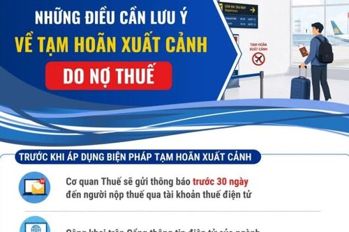 Những điều cần lưu ý về tạm hoãn xuất cảnh do nợ thuế