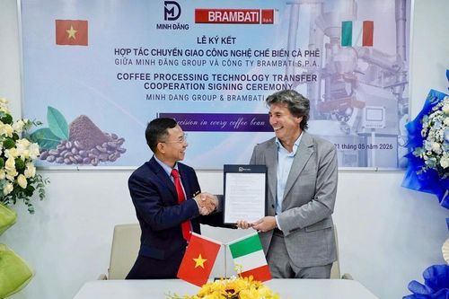 Minh Đăng Group đầu tư 3,5 triệu EUR mua công nghệ Italy để chế biến cà phê