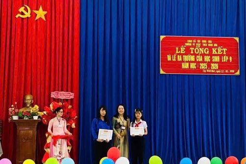 Trường Phổ thông Dân tộc nội trú THCS thị xã Ninh Hòa tổng kết năm học 2025 - 2026