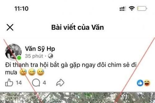 Xử phạt chủ tài khoản facebook 'Văn Sỹ Hp'